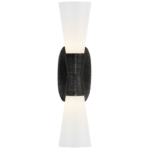 Utopia Small Double Bath Sconce (279|KW 2047AI-WG)