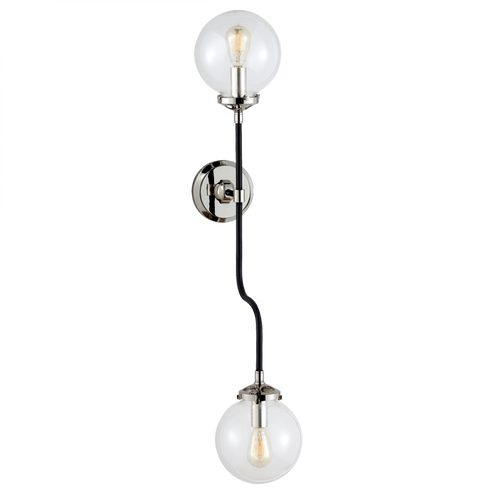 Bistro Double Wall Sconce (279|S 2022PN-CG)