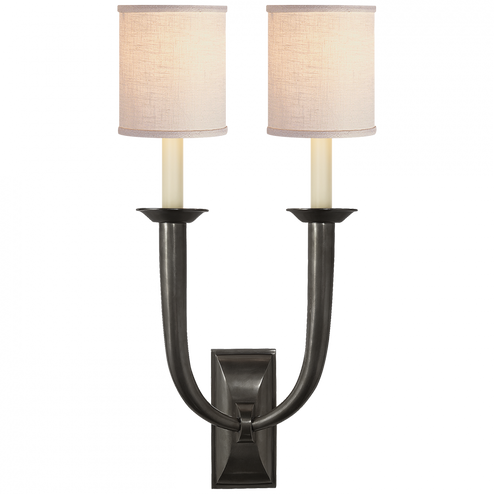 French Deco Horn Double Sconce (279|S 2021BZ-L)