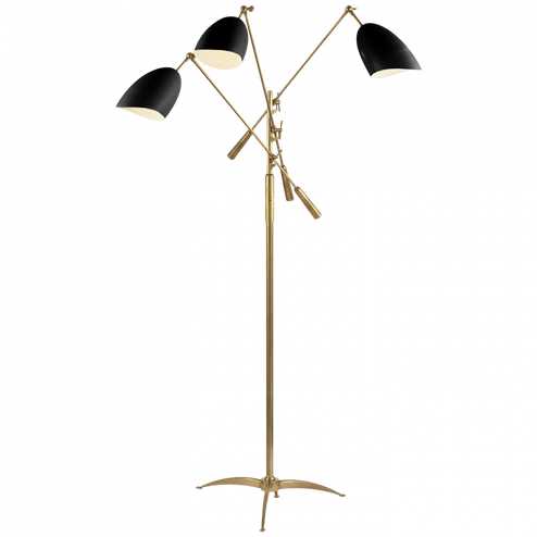 Sommerard Triple Arm Floor Lamp (279|ARN 1009HAB-BLK)