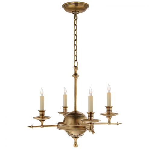 Leaf and Arrow Small Chandelier (279|CHC 1448AB)