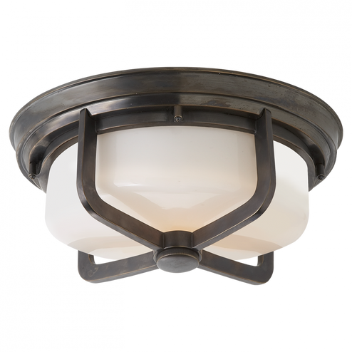 Milton Large Flush Mount (279|TOB 4013BZ-WG)