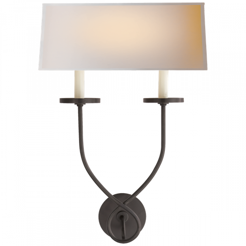 Symmetric Twist Double Sconce (279|CHD 1612BZ-NP)