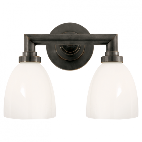 Wilton Double Bath Light (279|SL 2842BZ-WG)