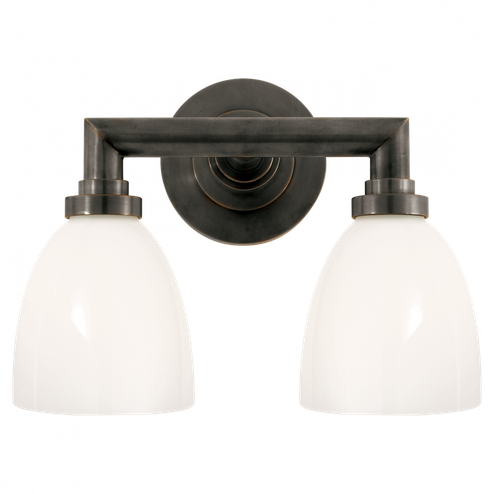 Wilton Double Bath Light (279|SL 2842BZ-WG)