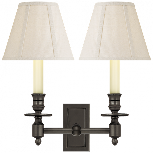 French Double Library Sconce (279|S 2212BZ-L)