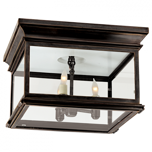 Club Large Square Flush Mount (279|CHO 4311BZ-CG)