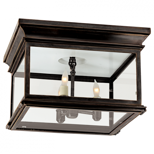 Club Large Square Flush Mount (279|CHO 4311BZ-CG)