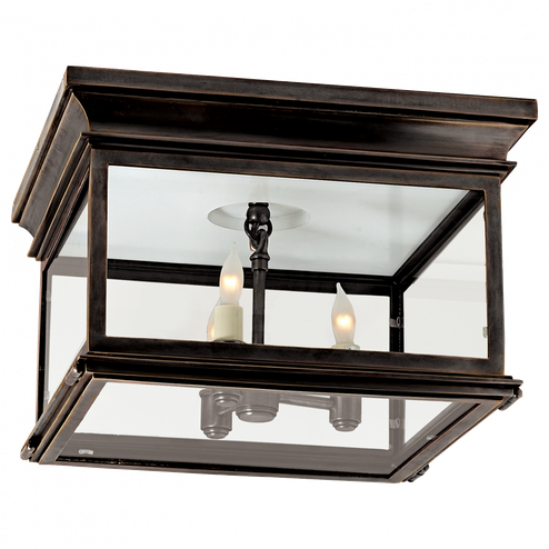 Club Large Square Flush Mount (279|CHO 4311BZ-CG)