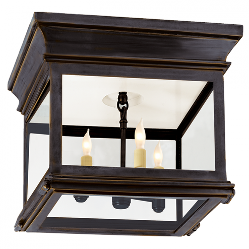 Club Small Square Flush Mount (279|CHO 4310BZ-CG)