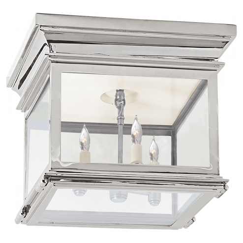 Club Small Square Flush Mount (279|CHC 4128PN-CG)
