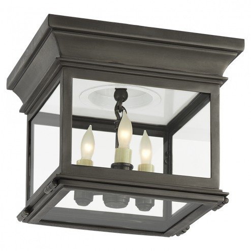 Club Small Square Flush Mount (279|CHC 4128BZ-CG)