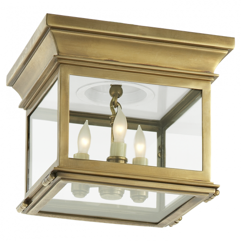 Club Small Square Flush Mount (279|CHC 4128AB-CG)