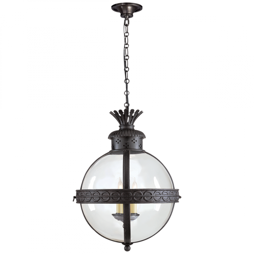 Crown Top Banded Globe Lantern (279|CHC 2111BR-CG)