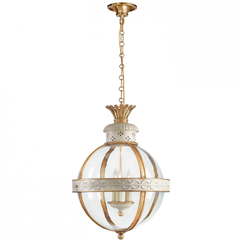 Crown Top Banded Globe Lantern (279|CHC 2111AW-CG)