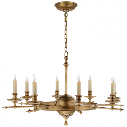 Leaf and Arrow Large Chandelier (279|CHC 1447AB)