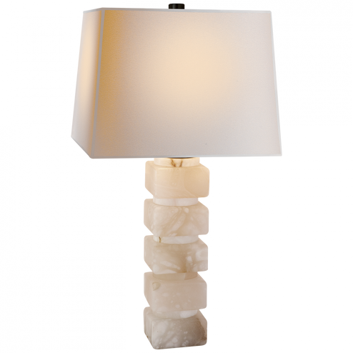 Square Chunky Stacked Table Lamp (279|CHA 8947ALB-NP)