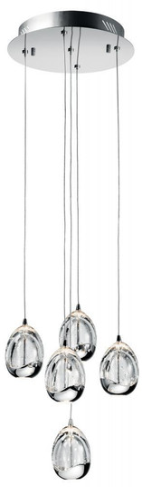 Lavinia 5 Light LED Pendant Cluster Chrome (2|83380)