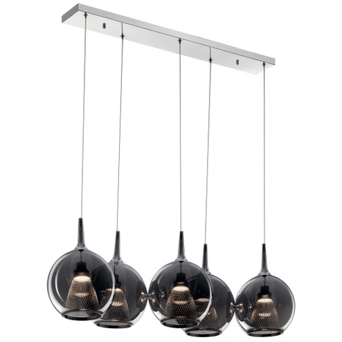 Zin 5 Light Linear Pendant Cluster Chrome (2|84154)