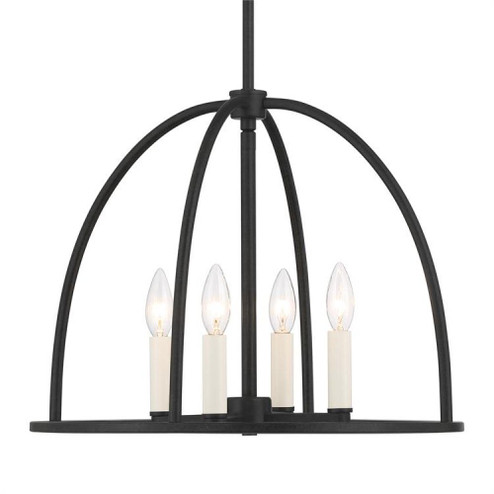 Abbott 4 Light Black Chandelier (205|ABB-3004-BK)