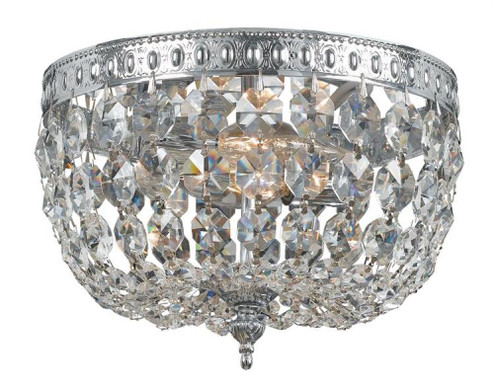 Crystorama 2 Light Clear Italian Crystal Polished Chrome Flush Mount (205|710-CH-CL-I)