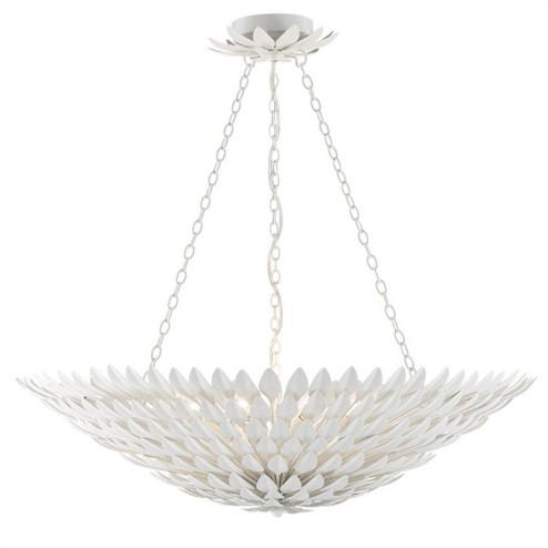 Broche 8 Light Matte White Chandelier (205|519-MT)