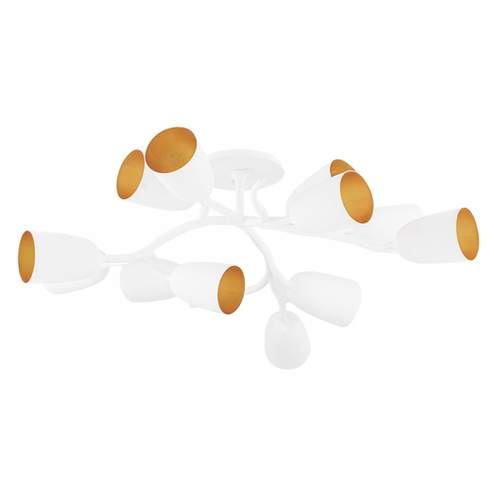 12 LIGHT SEMI FLUSH (57|5045-WP)