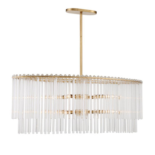 Bleecker 36'' Antique Gold Oval Chandelier (205|398-GA)