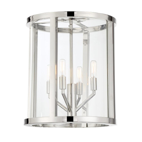 Libby Langdon Devon 4 Light Polished Nickel Semi Flush Mount (205|DEV-B8004-PN_CEILING) Libby Langdon Devon 4 Light Polished Nickel Semi Flush Mount (205|DEV-B8004-PN_CEILING)