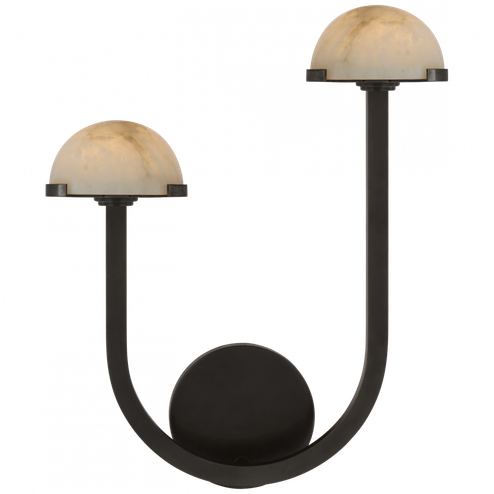 Pedra 15'' Asymmetrical Left Sconce (279|KW 2624BZ-ALB)