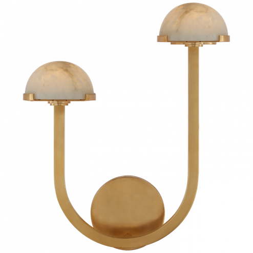 Pedra 15'' Asymmetrical Left Sconce (279|KW 2624AB-ALB)