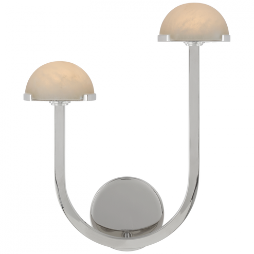 Pedra 15'' Asymmetrical Left Sconce (279|KW 2624PN-ALB)