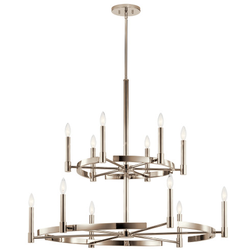 Tolani 12 Light Chandelier Polished Nickel (2|52428PN)