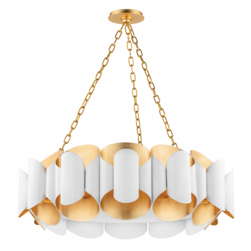 12 LIGHT CHANDELIER (57|8534-GL/WH)