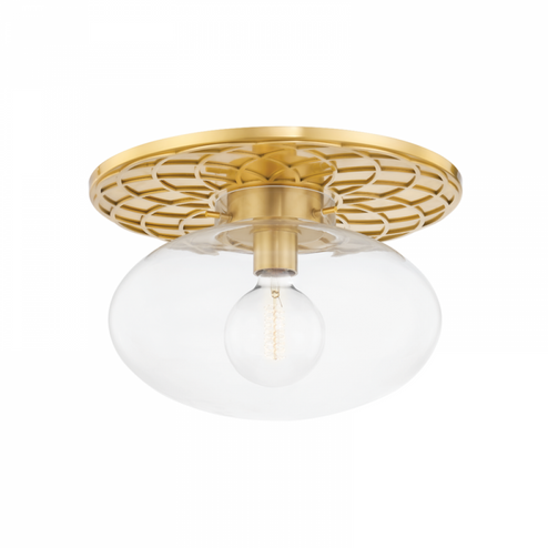 1 LIGHT SEMI FLUSH (57|1418-AGB)