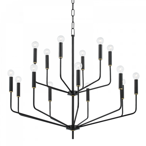 Bailey Chandelier (6939|H516815-AGB/SBK)