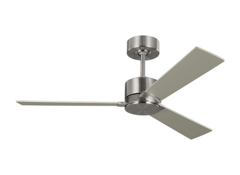 Rozzen 44'' Indoor/Outdoor Brushed Steel Ceiling Fan with Handheld Remote Control (6|3RZR44BS)