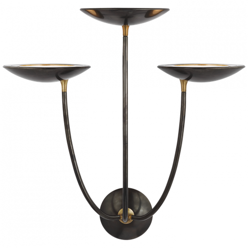 Keira Large Triple Sconce (279|TOB 2785BZ/HAB)