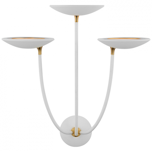 Keira Large Triple Sconce (279|TOB 2785WHT/HAB)