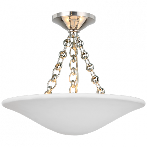Mollino 16'' Semi Flush Mount (279|ARN 4425PN-PW)