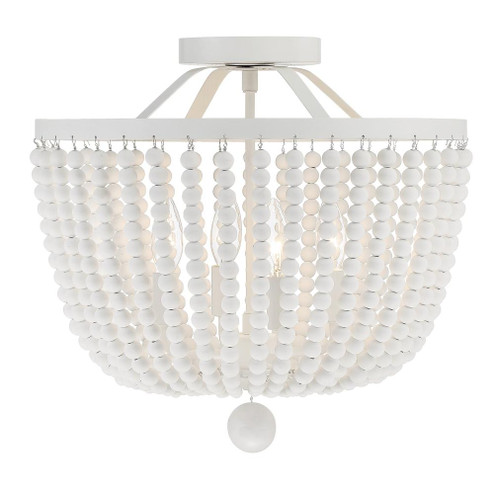 Rylee 16.5'' Matte White Semi Flush Mount (205|604-MT_CEILING)