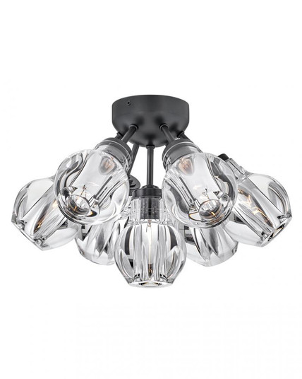 Medium Semi-Flush Mount (88|FR46951BLK)