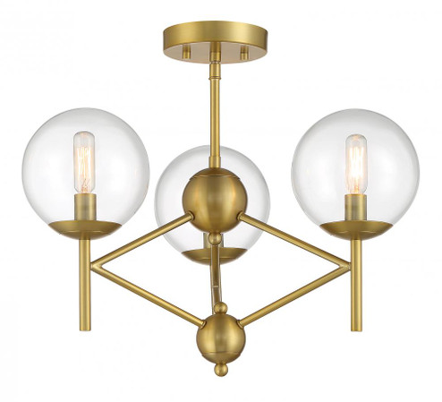 Auresa - 3 Light Semi Flush Fixture in Metal (10|2799-695)