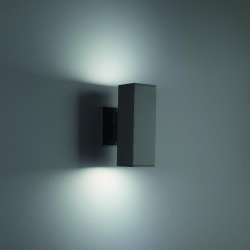 CUBIX 12IN W2202 WALL SCONCE 3000K BK (1357|WS-W220212-30-BK)
