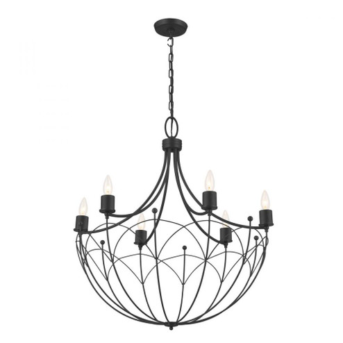Chandelier 6Lt (2|52462BKT)