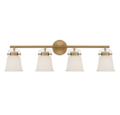 Kaden 4-Light Bathroom Vanity Light in Warm Brass (128|8-1627-4-322)