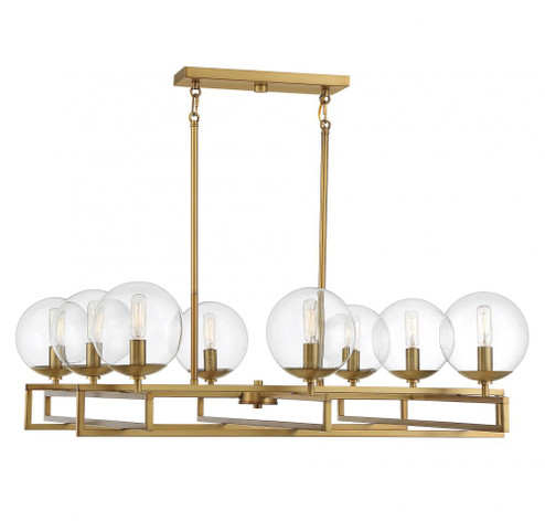 Crosby 8-Light Chandelier in Warm Brass (128|1-1861-8-322)