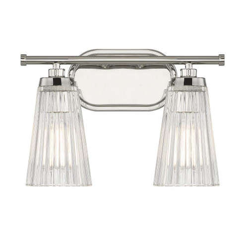 Chantilly 2-Light Bathroom Vanity Light in Polished Nickel (128|8-1745-2-109)