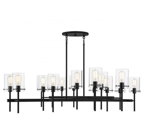 Vista 16-Light Chandelier in Matte Black (128|1-1800-16-89)