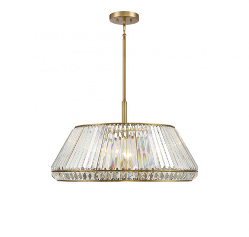 Pyramid 6-Light Pendant in Warm Brass (128|7-1610-6-322)